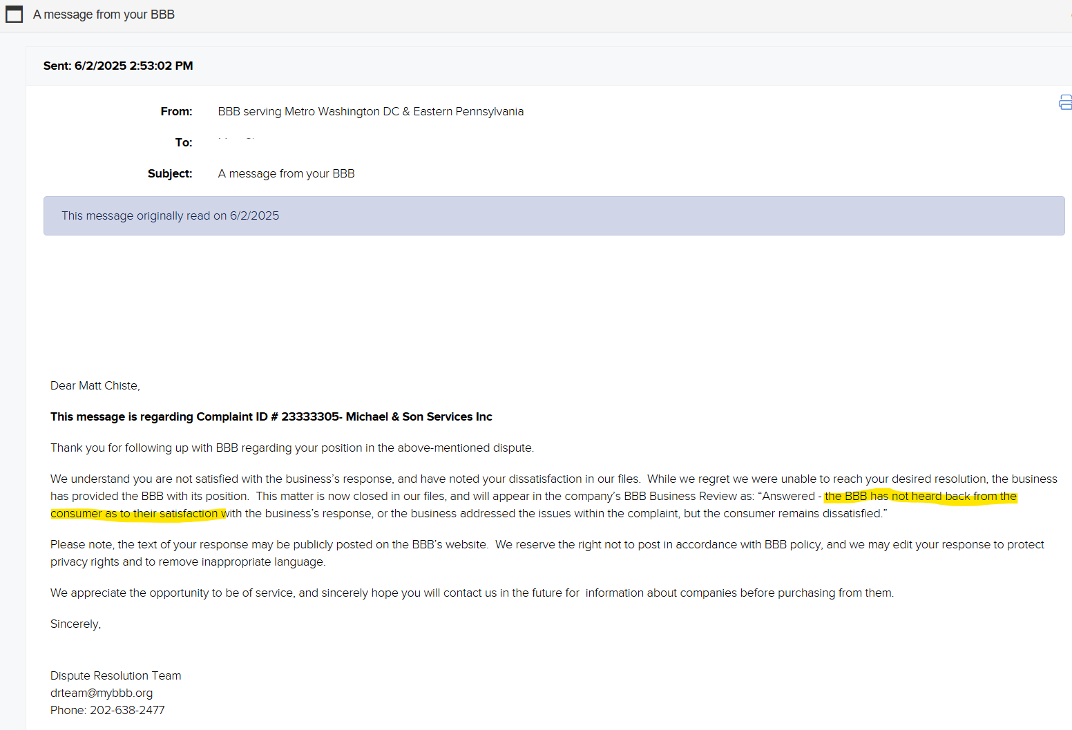 Refund Lie