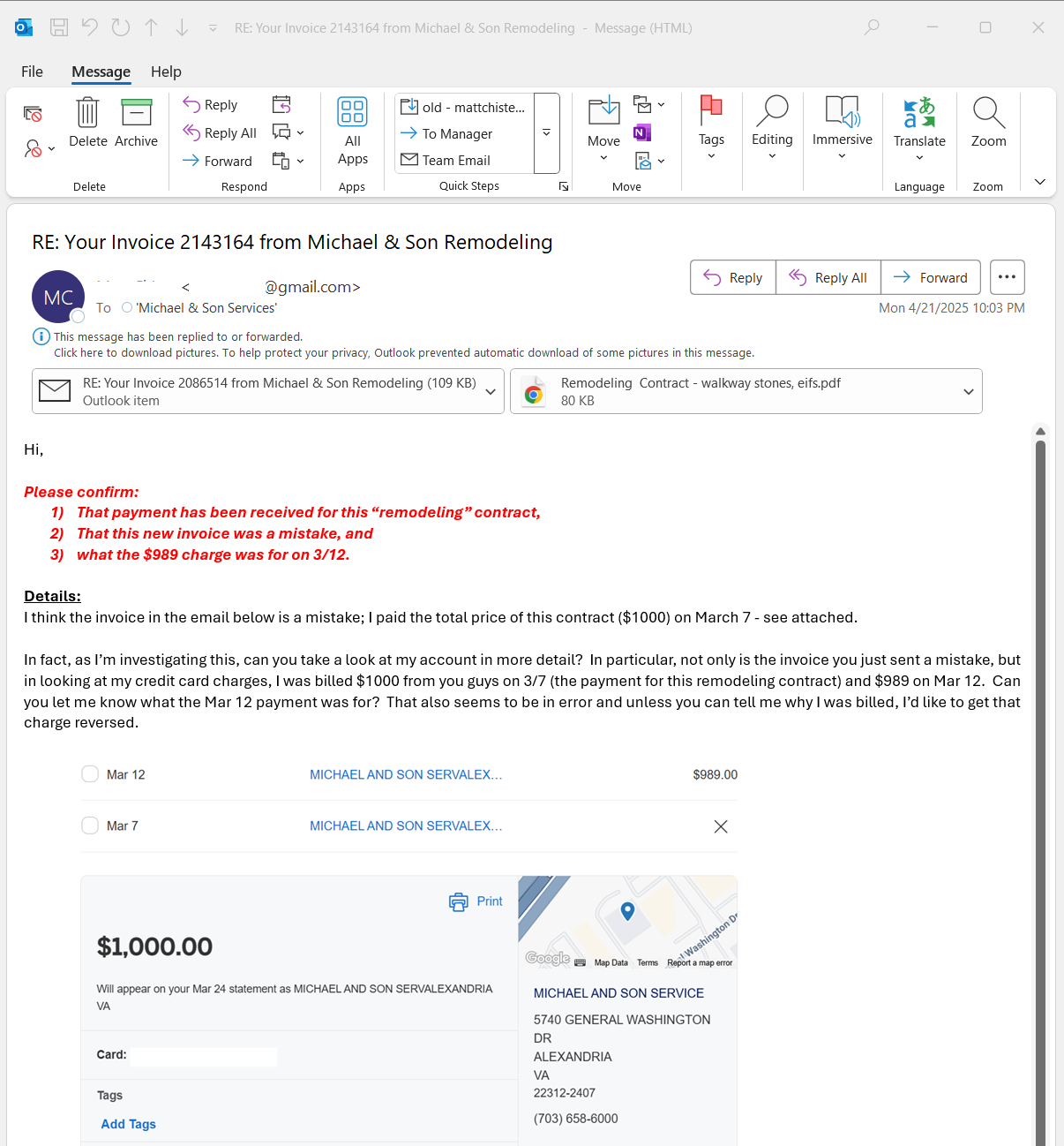 Invoice Inquiry